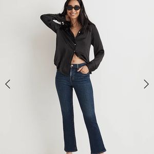 Madewell petite kick out crop jeans 27